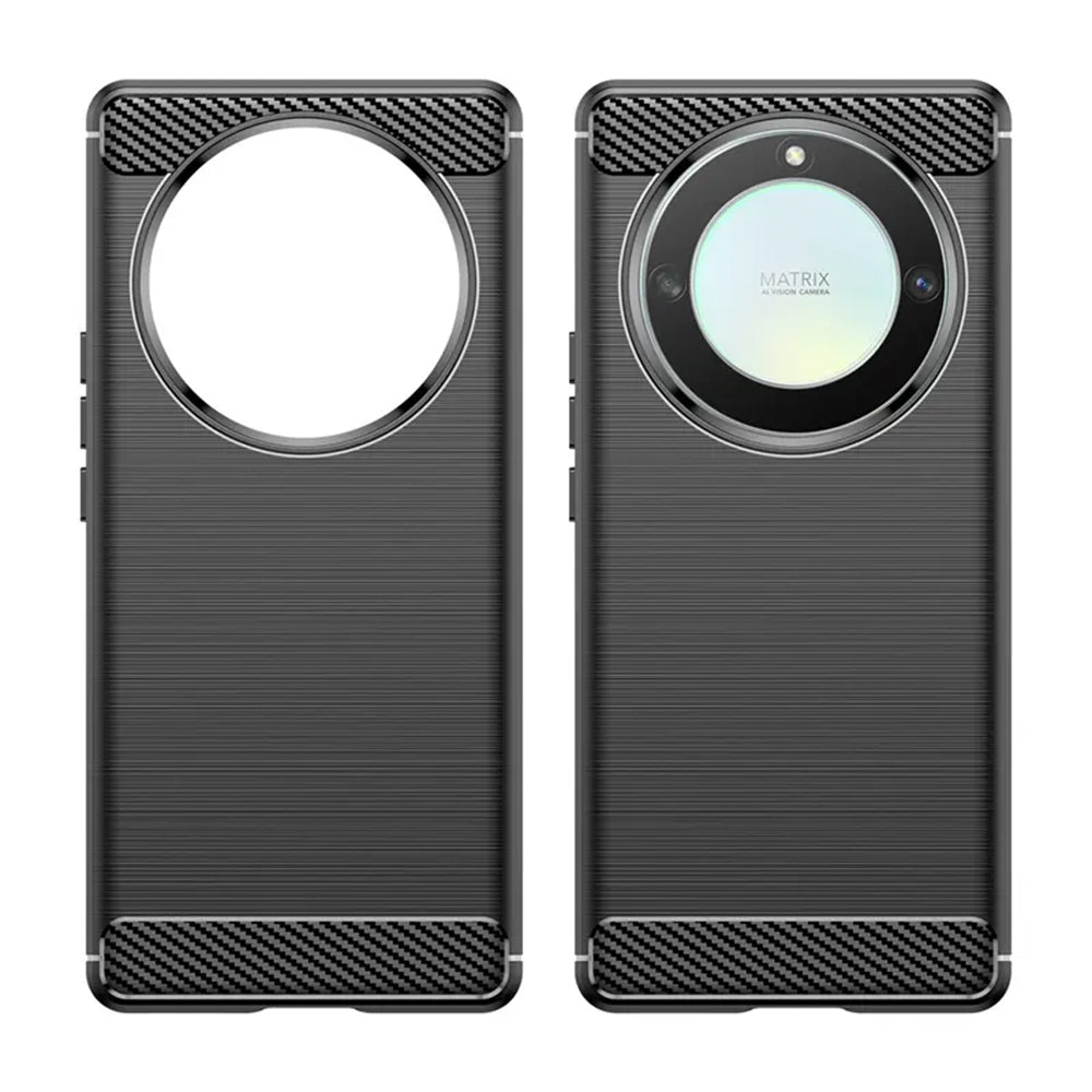 Tok Honor Magic6 Lite-hez, Techsuit, Karbon, Fekete