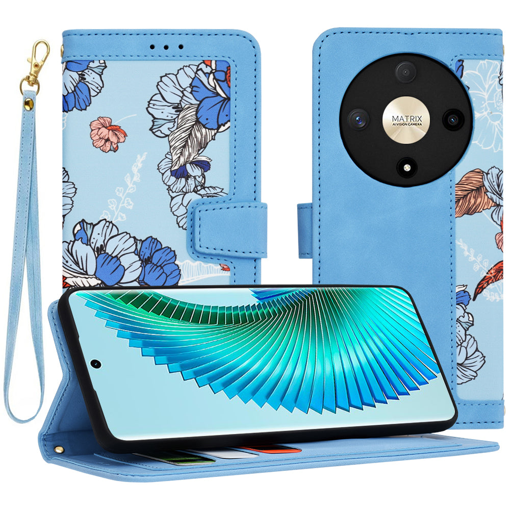 Case for Honor Magic6 Lite, Techsuit, FlipCraft, Blue