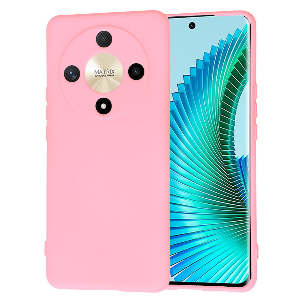 Tok Honor Magic6 Lite-hez, Techsuit, SoftFlex, Világos rózsaszín