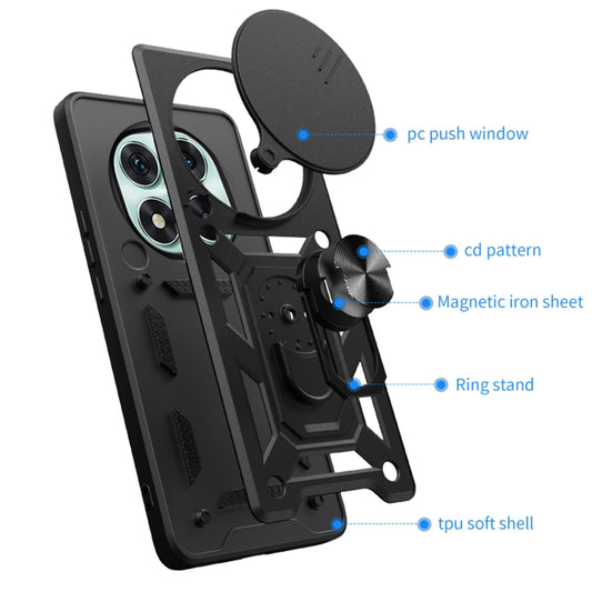 Tok Honor Magic7 Pro-hoz, Techsuit, CamShield, Fekete