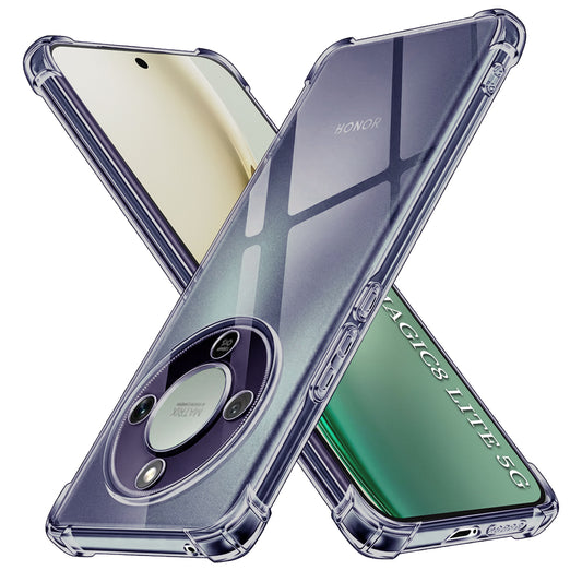 Case for Honor Magic8 Lite, Techsuit, Shockproof Clear, Black