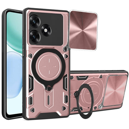 Tok a Honor X5c Plus-hoz, Techsuit, CamGuard Pro, Arany Rózsaszín