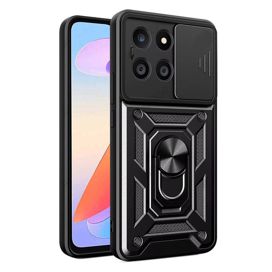 Honor X6a tok, Techsuit, CamShield, Fekete