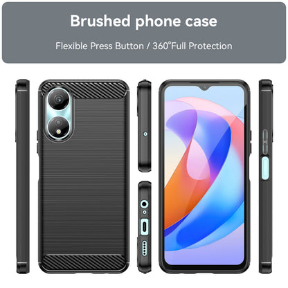 Tok Honor X7b 5G / 90 Smart / X7b 4G-hez, Techsuit, karbon, fekete