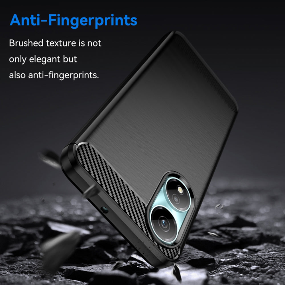 Tok Honor X7b 5G / 90 Smart / X7b 4G-hez, Techsuit, karbon, fekete