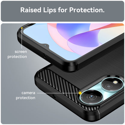 Tok Honor X7b 5G / 90 Smart / X7b 4G-hez, Techsuit, karbon, fekete