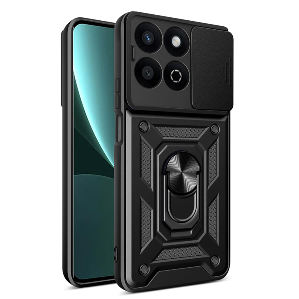 Tok Honor X7c / 200 Smart, Techsuit, CamShield, Fekete