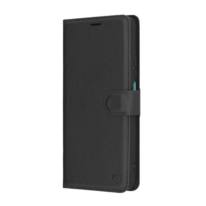 Tok Honor X7c / 200 Smart készülékhez, Techsuit, bőr folio, fekete