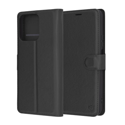 Tok Honor X7c / 200 Smart készülékhez, Techsuit, bőr folio, fekete