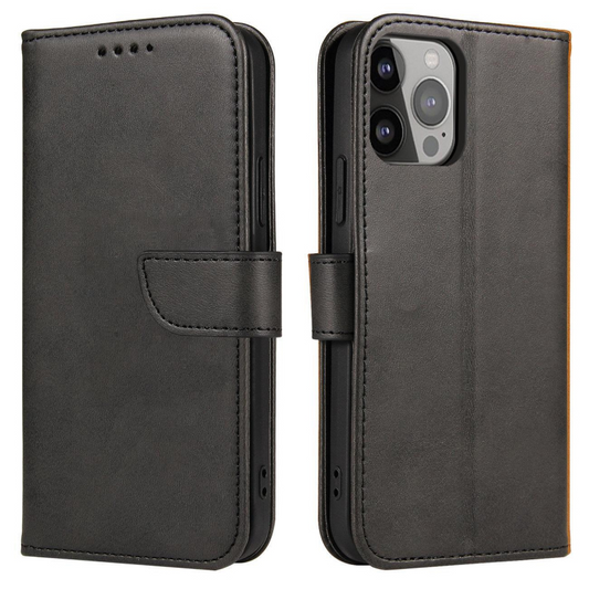 Tok Honor X8a-hoz, OEM, Marva Wallet, Fekete