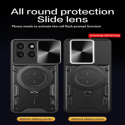 Case for Honor X8c, Techsuit, CamGuard Pro, Black