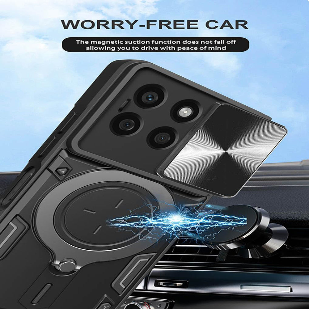 Case for Honor X8c, Techsuit, CamGuard Pro, Black