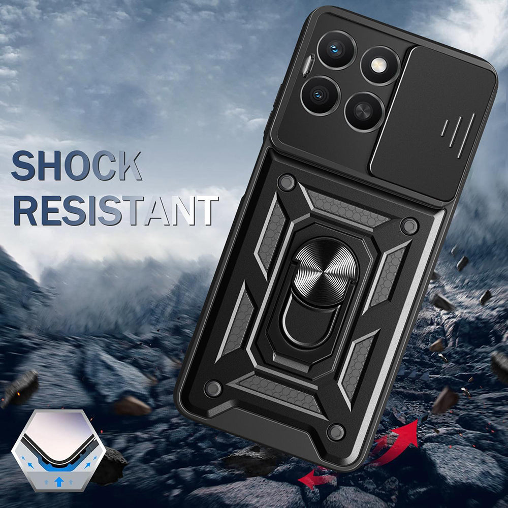 Tok Honor X8c-hez, Techsuit, CamShield, Fekete