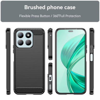 Case for Honor X8c, Techsuit, Carbon, Blue