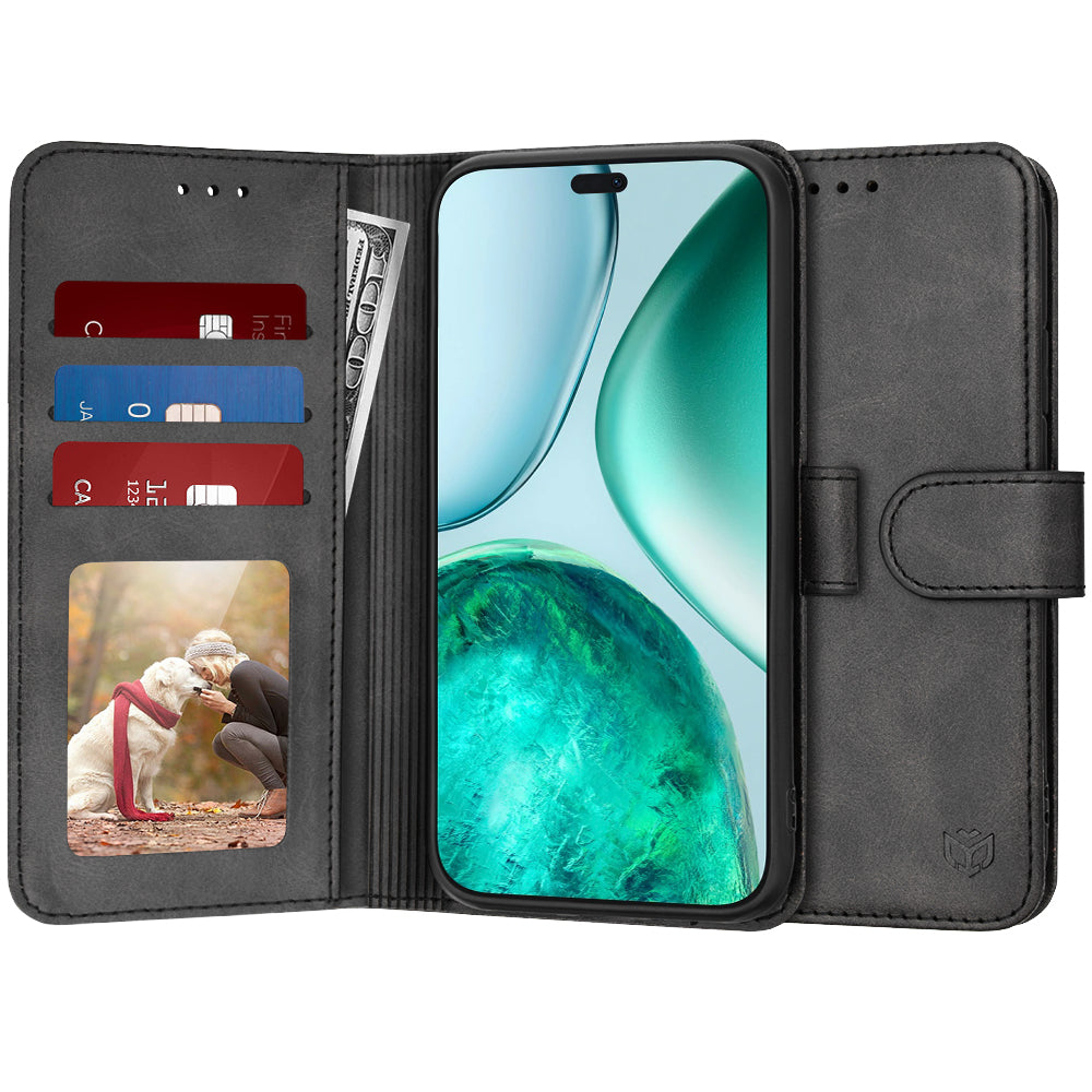 Case for Honor X8c, Techsuit, Diary Book, Black