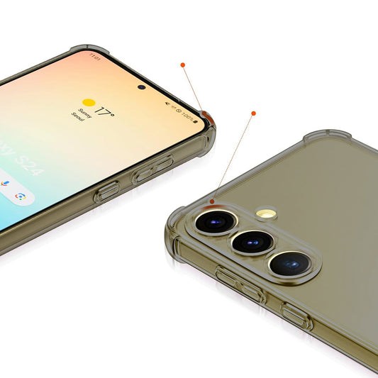 Tok Honor X8d-hez, Techsuit, Ütésálló Átlátszó, Füstös
