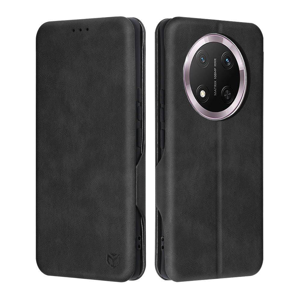Tok Honor X9c / Magic7 Lite-hez, Techsuit, Safe Wallet Plus, Fekete