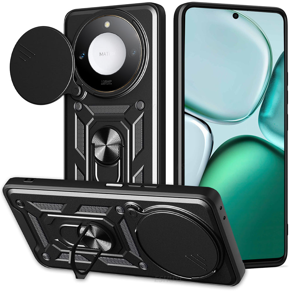 Tok Honor X9c Smart, Techsuit, CamShield, Fekete