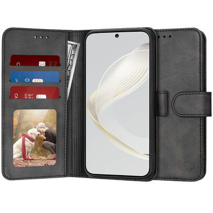 Tok Huawei nova 12s / nova 11-hez, Techsuit, Diary Book, Fekete