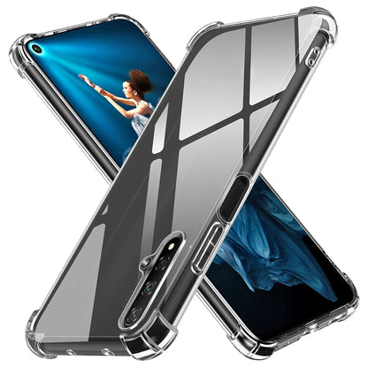 Tok Huawei nova 5T / Honor 20-hoz, Techsuit, Ütésálló Átlátszó, Átlátszó