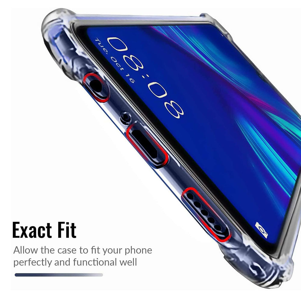 Tok Huawei P Smart (2019) készülékhez, Techsuit, ütésálló átlátszó, áttetsző