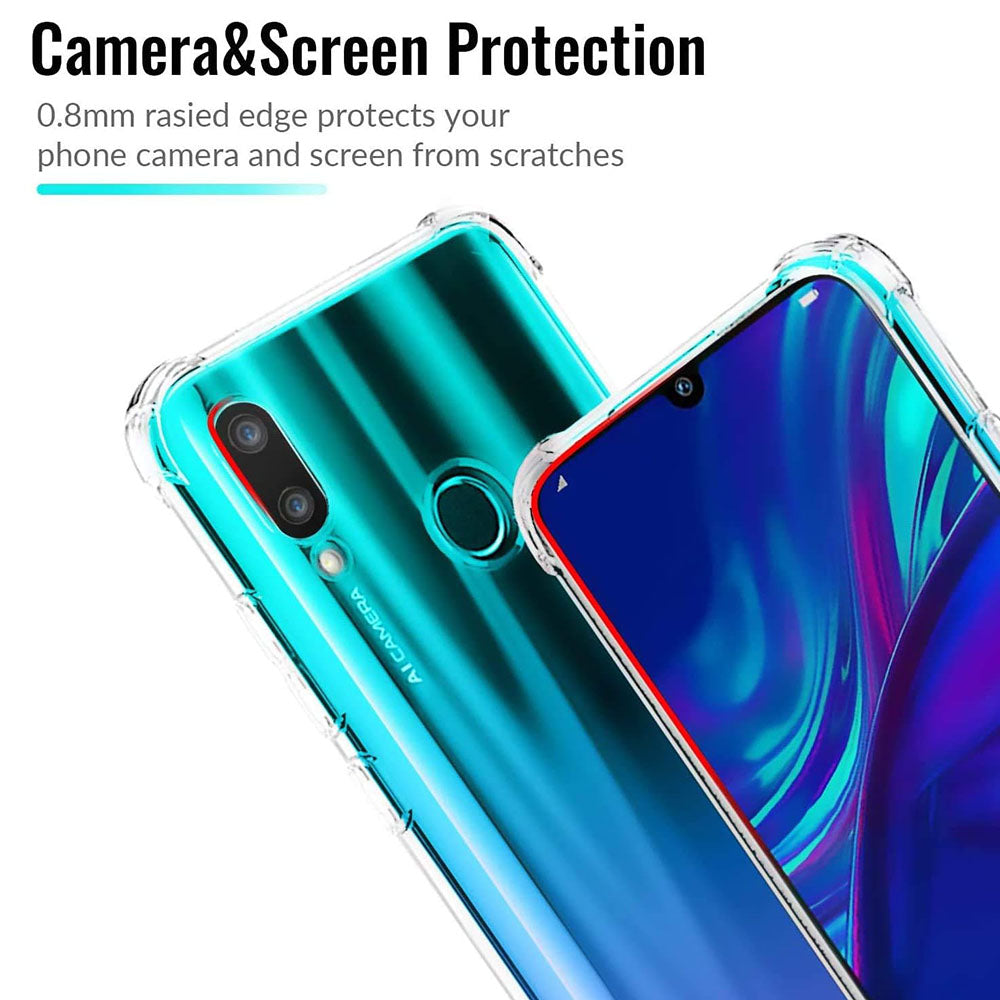Tok Huawei P Smart (2019) készülékhez, Techsuit, ütésálló átlátszó, áttetsző