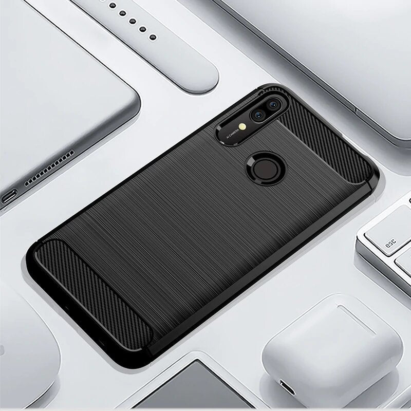 Tok Huawei P Smart Z-hez, Techsuit, karbon, fekete
