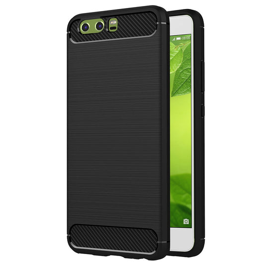 Huawei P10 tok, Techsuit, Karbon, Fekete