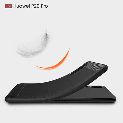 Tok Huawei P20 Pro-hoz, Techsuit, Karbon, Fekete