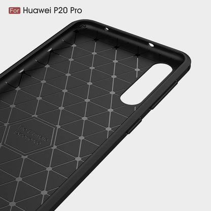 Tok Huawei P20 Pro-hoz, Techsuit, Karbon, Fekete