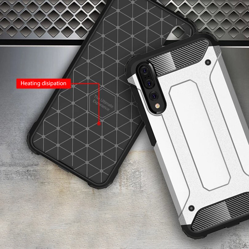 Tok Huawei P20 Pro-hoz, Techsuit, Hybrid Armor, Fekete