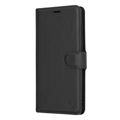 Tok Huawei P20 Pro-hoz, Techsuit, Leather Folio, Fekete