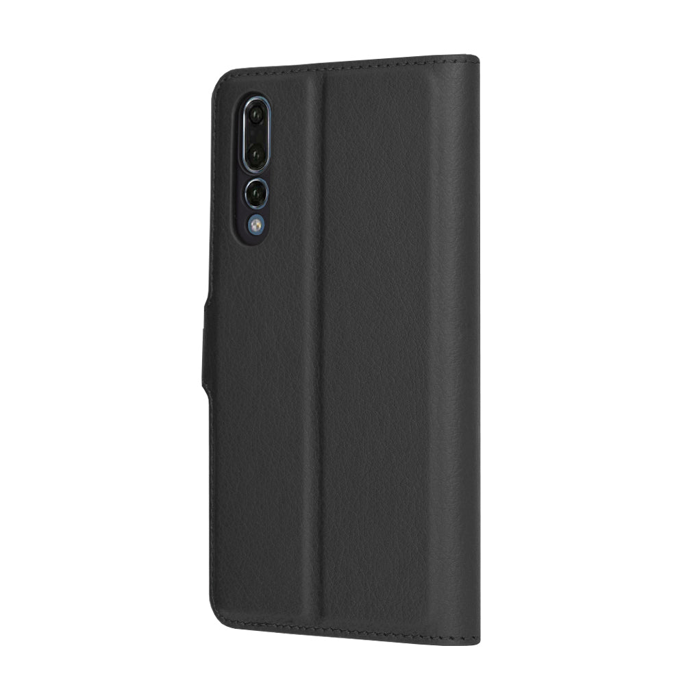 Tok Huawei P20 Pro-hoz, Techsuit, Leather Folio, Fekete