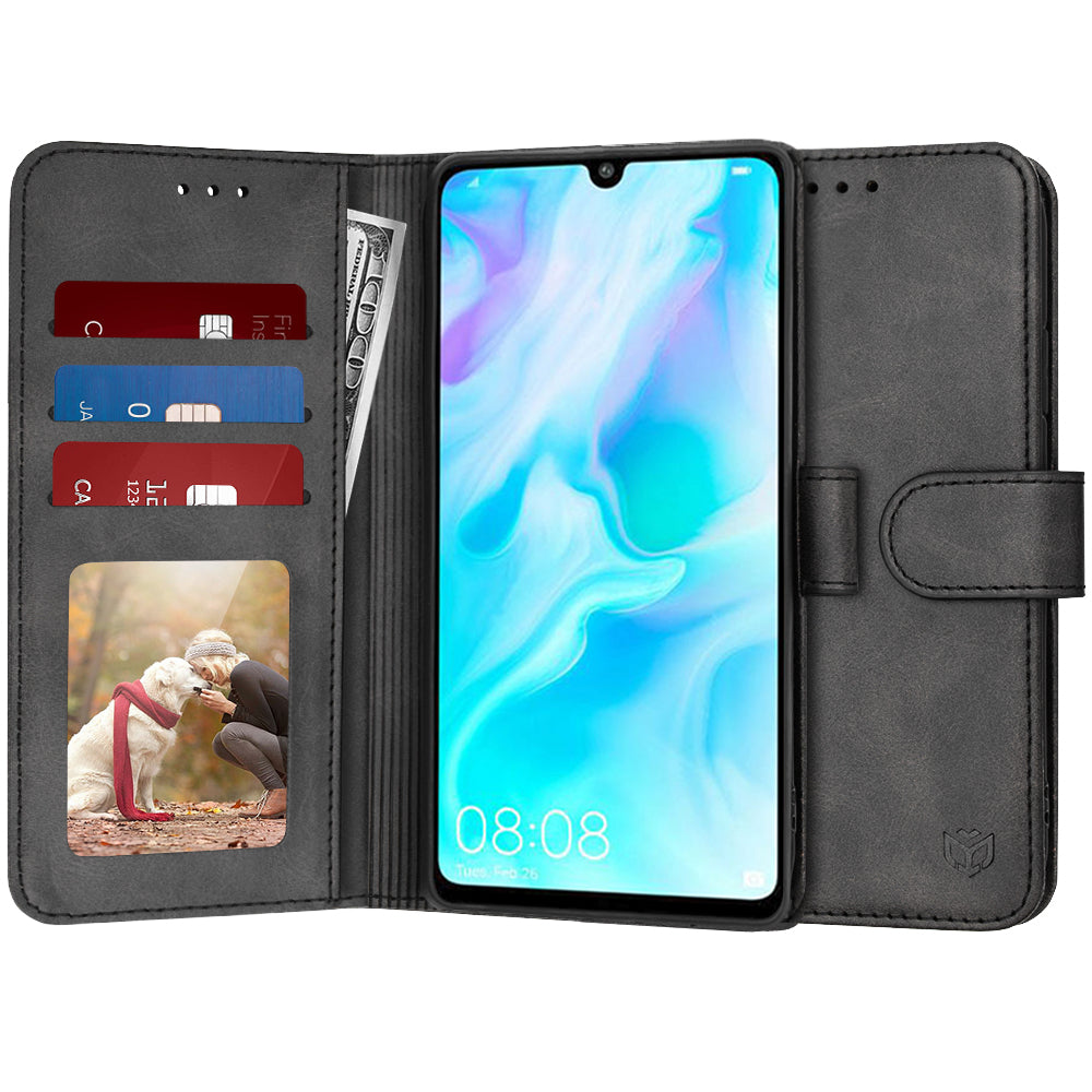 Tok Huawei P30 lite New Edition / P30 lite készülékhez, Techsuit, Diary Book, Fekete