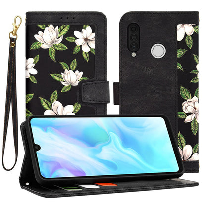Tok Huawei P30 lite New Edition / P30 lite készülékhez, Techsuit, FlipCraft, Fekete