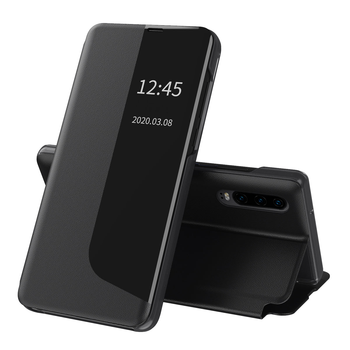 Huawei P30 tok, Techsuit, eFold, Fekete
