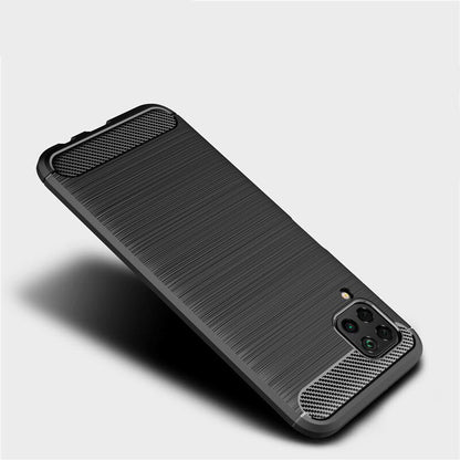 Huawei P40 lite 4G tok, Techsuit, Karbon, Fekete