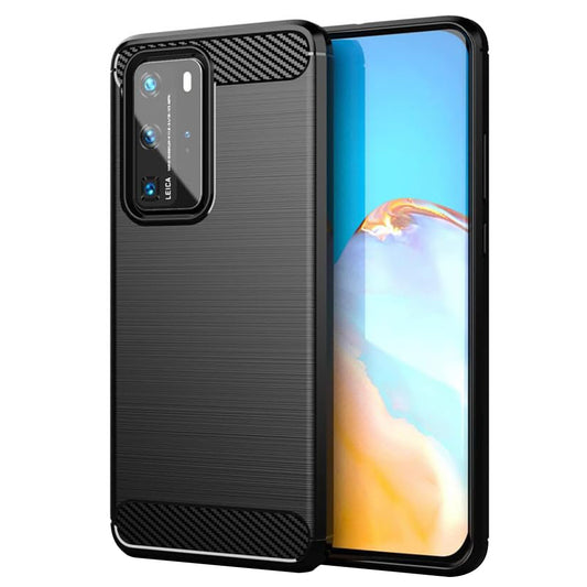 Tok Huawei P40 Pro-hoz, Techsuit, karbon, fekete