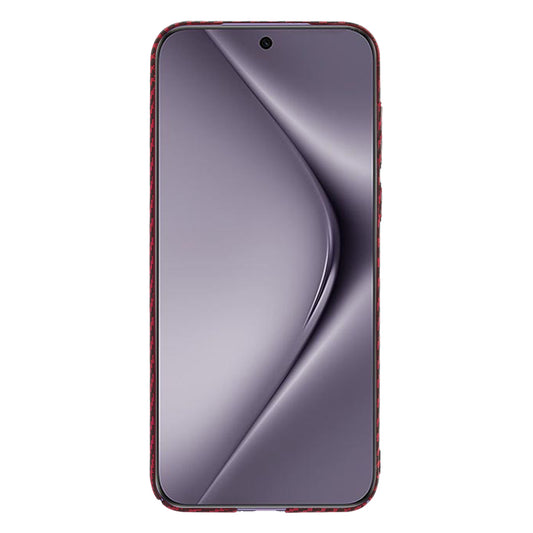 Case for Huawei Pura 70 Pro, Techsuit, Carbonite FiberShell, Red