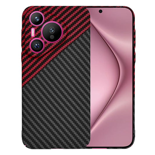 Tok Huawei Pura 70-hez, Techsuit, Carbonite FiberShell, Fekete Piros