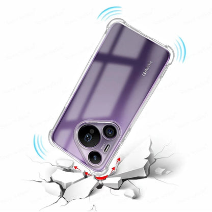 Tok Huawei Pura 70-hez, Techsuit, Ütésálló Átlátszó, Átlátszó