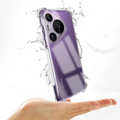 Tok Huawei Pura 70-hez, Techsuit, Ütésálló Átlátszó, Átlátszó