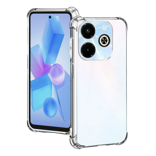 Tok Infinix Hot 40i-hez, Techsuit, Ütésálló Átlátszó, Átlátszó