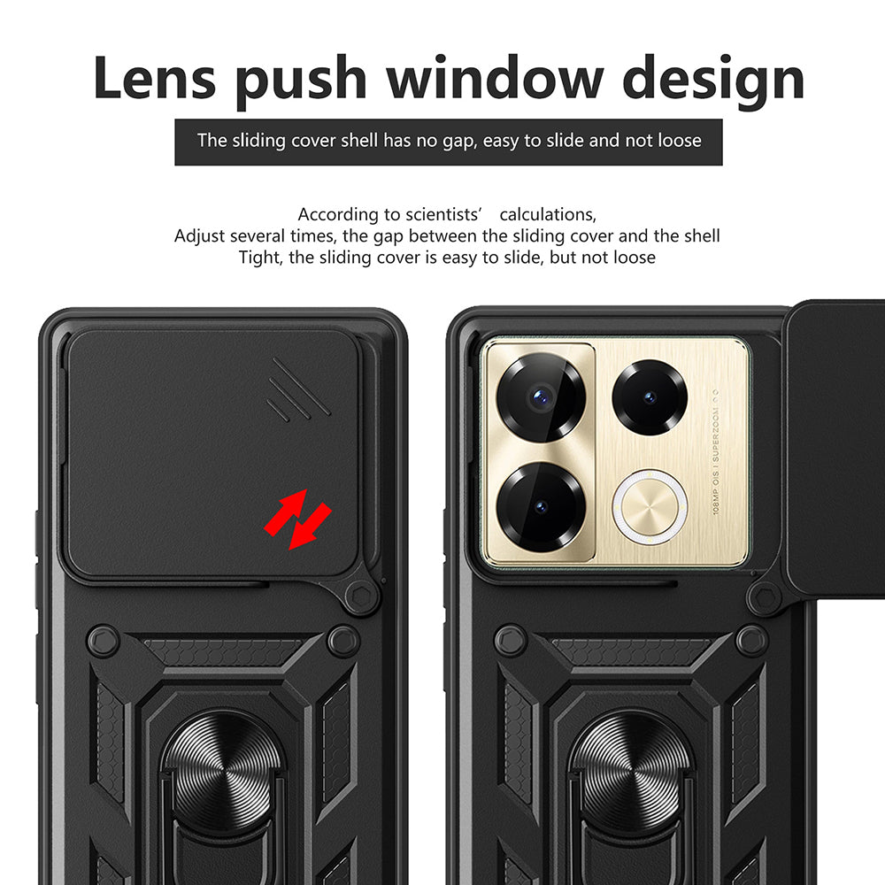 Tok Infinix Note 40 Pro+ készülékhez, Techsuit, CamShield, Kék