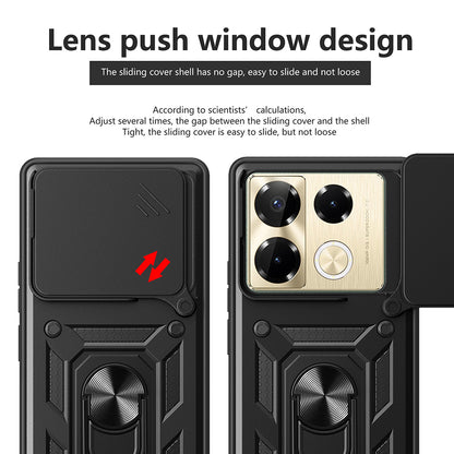 Tok Infinix Note 40 Pro+ készülékhez, Techsuit, CamShield, Zöld