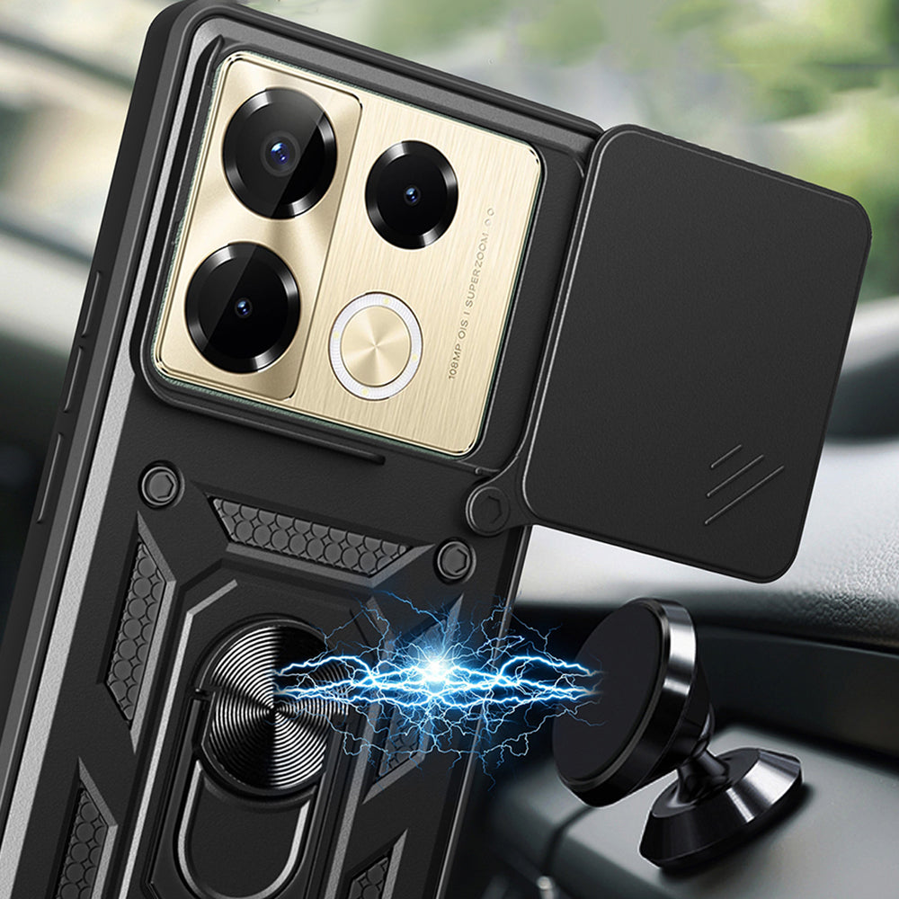 Tok Infinix Note 40 Pro+ készülékhez, Techsuit, CamShield, Zöld
