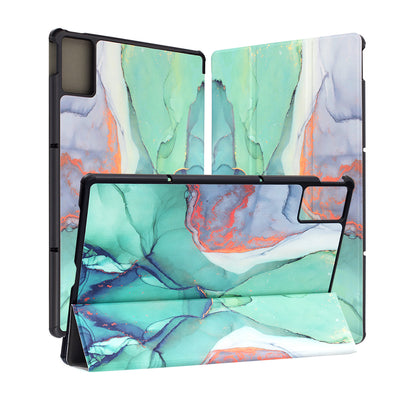 Tok a Lenovo Idea Tab Plus-hoz, Techsuit, FoldPro Green Time, Többszínű