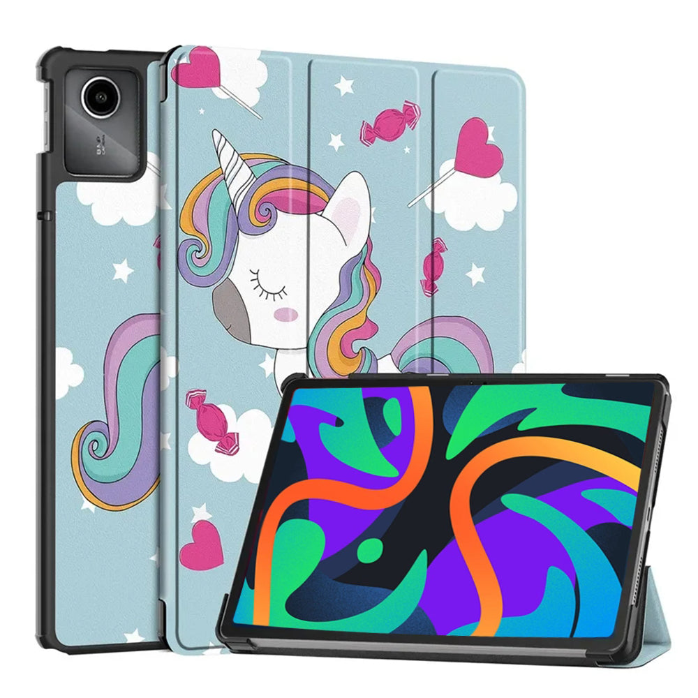 Tok Lenovo Tab M11-hez, Techsuit, FoldPro Unicorn, Többszínű