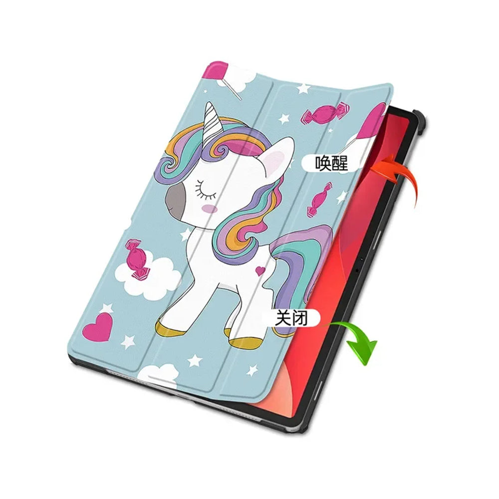 Tok Lenovo Tab M11-hez, Techsuit, FoldPro Unicorn, Többszínű