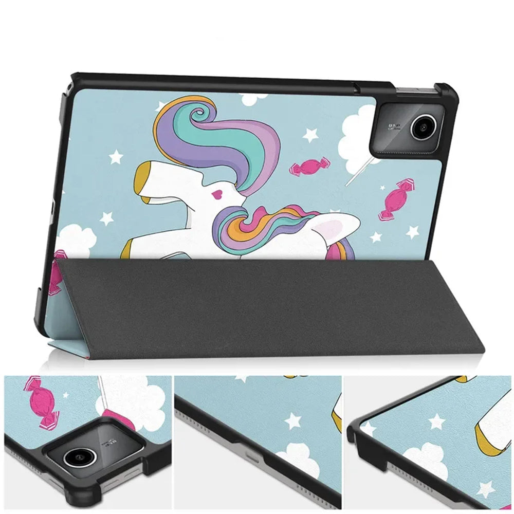 Tok Lenovo Tab M11-hez, Techsuit, FoldPro Unicorn, Többszínű